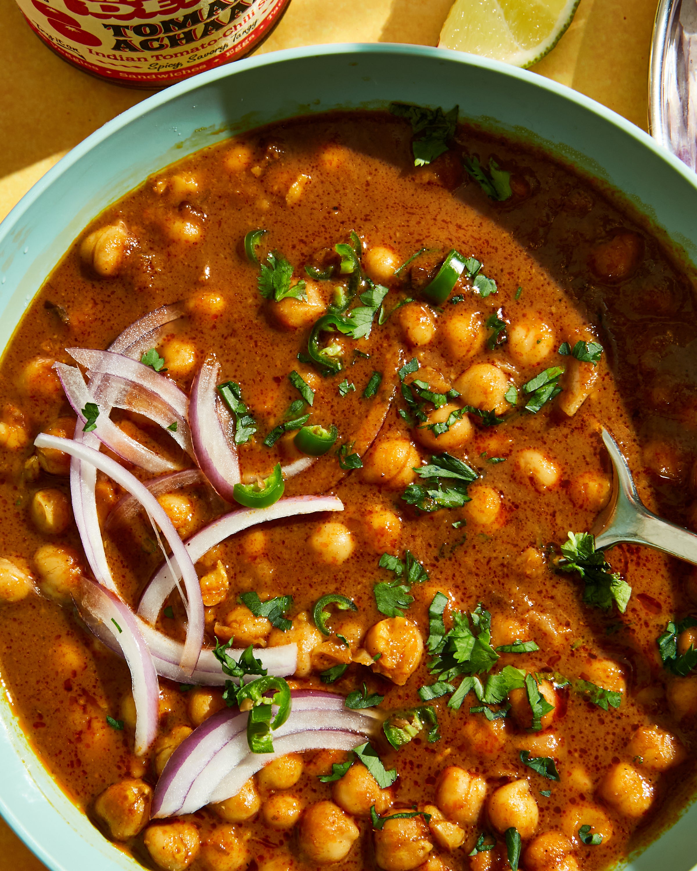 5-Minute Chickpea Tikka Masala Soup