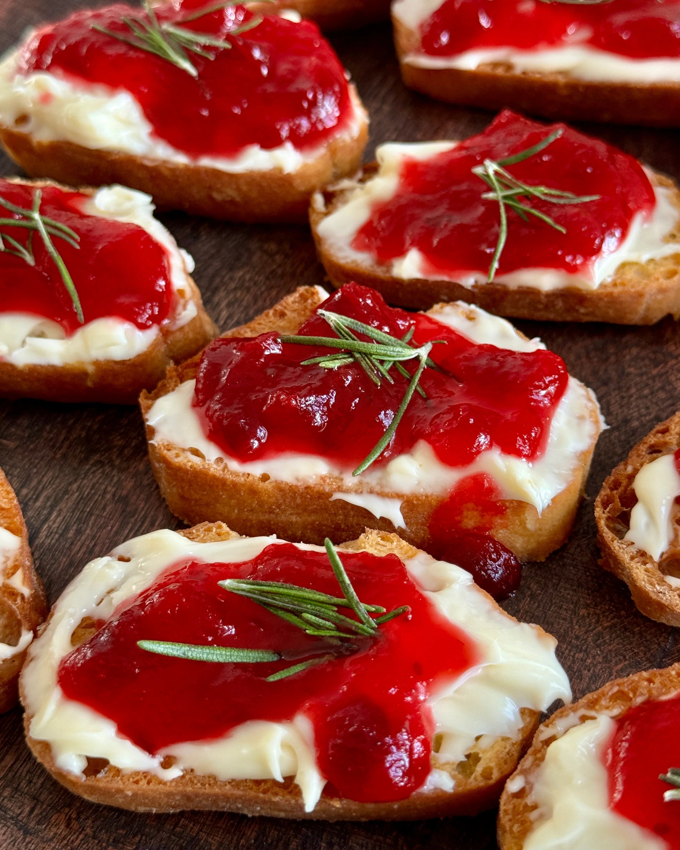 Festive Cranberry Crostini